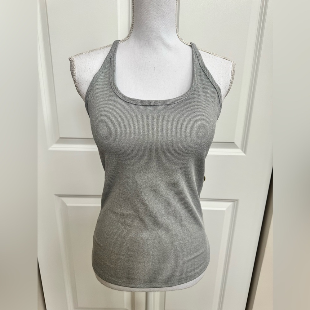 Women's Ribbed Tank Top With Built in Bra (medium)